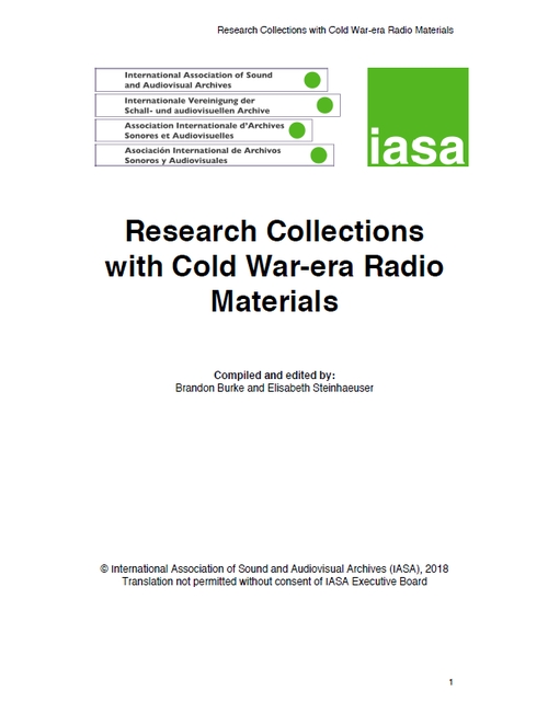 Research Collections with Cold War-era Radio Materials